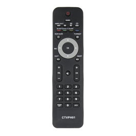 Philips CTVPH01 Mando a Distancia Universal para TV, Compatible con Modelos RC-400, RC-5536, RC-6805, RC-7802 y Más, Sin Necesidad de Programación